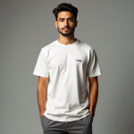 Summer Mesh Letter Embroidery Men's Short Sleeve T-shirt and Trouser Combo