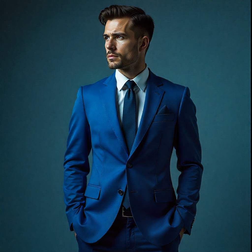 edgved High quality Blazer suits for men blue | Low price blazer suits for men - Image 1