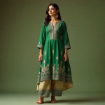 Dubai Elegent cotton Designed Ready-Made Salwar Kameez Orna Three-Piece Dress for Stylish Women