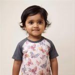 T-shirt Half Sleeve for Girls Baby Cotton T Shirt
