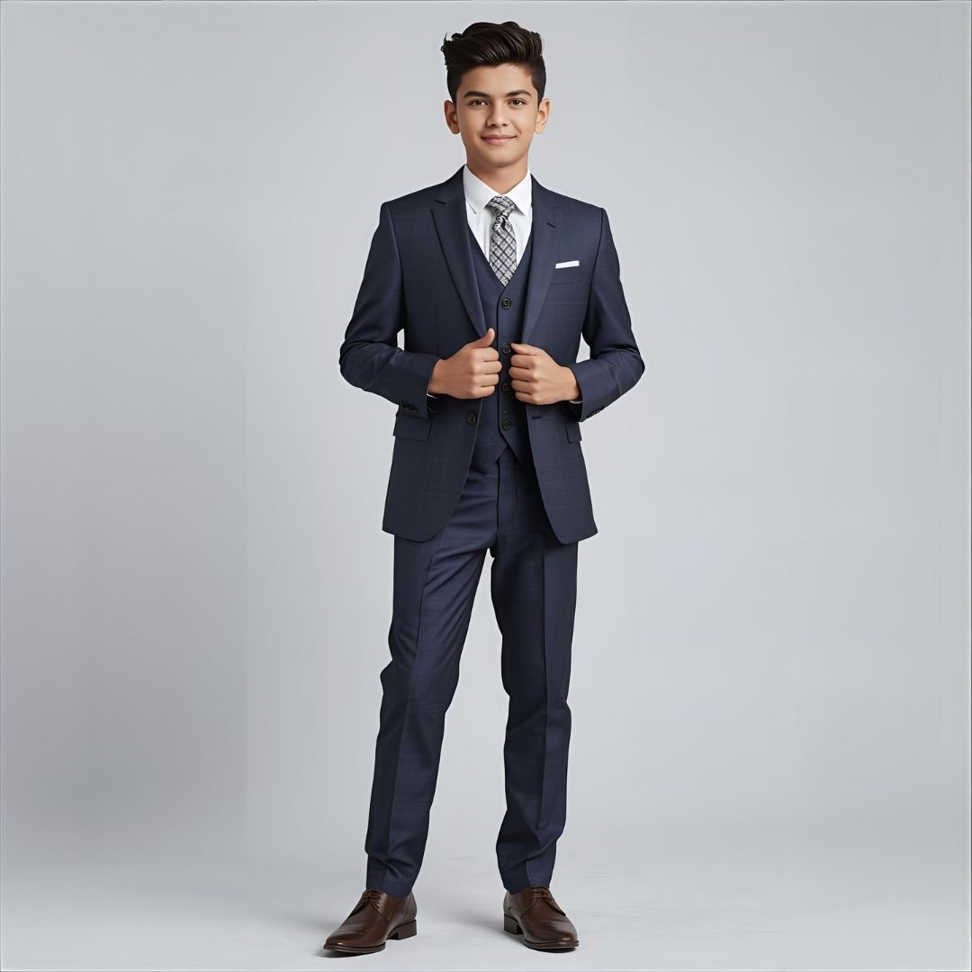 rgr45g4 Boys Suits for Weddings Blazer Pants - Image 1