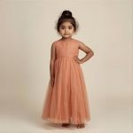 Baby Girls Umbrella Cut Long Dress